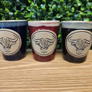 Stoneware Highland Cow Shot Cup