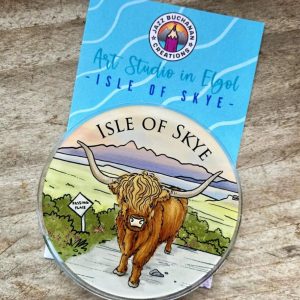 Highland Cow fridge magnet