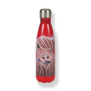 McMoo Tartan Paint Water Bottle 500ml