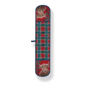 McMoo Tartan Paint Double Oven Glove
